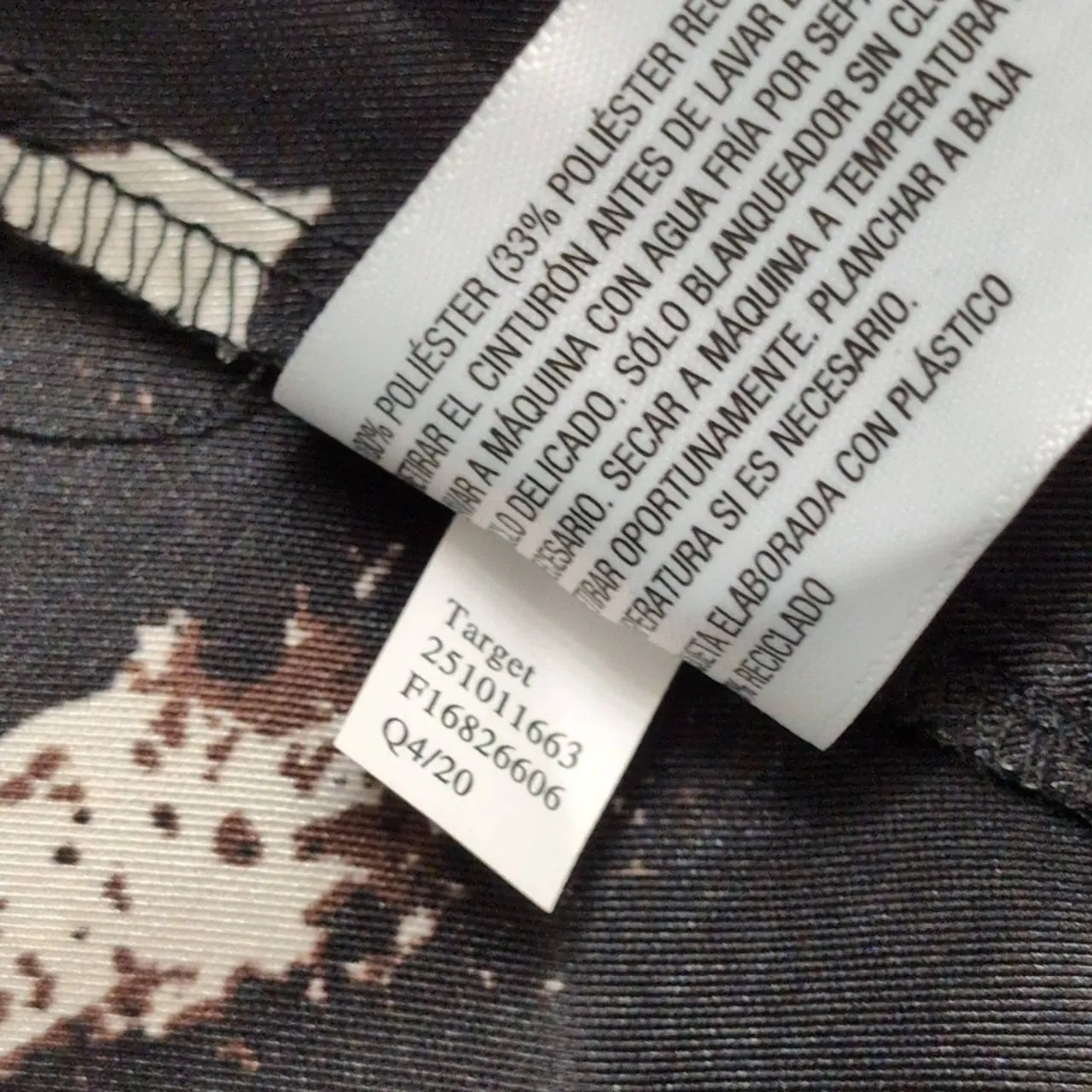 Alexis x Target Black White Abstract Print Long Sleeve Drop Waist Mii Dress S - Image 9