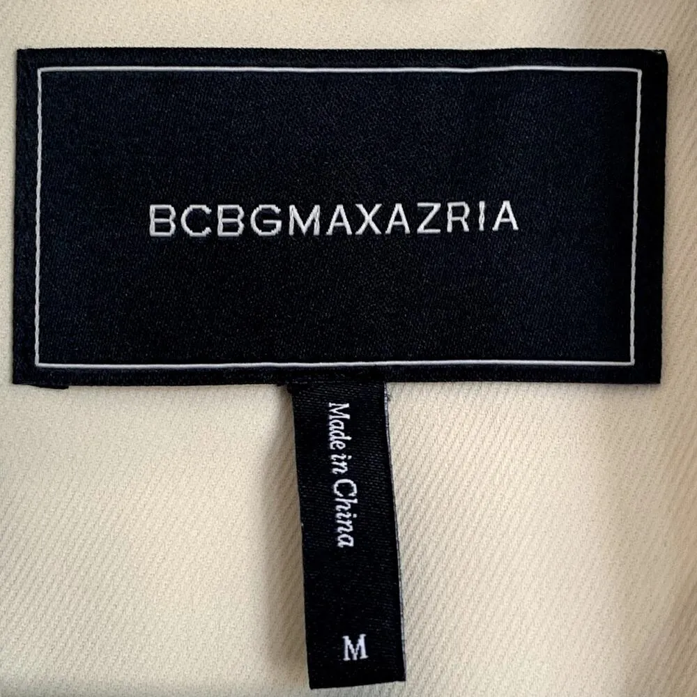 NEW BCBGMAXAZRIA Drape Front Waterfall Coat in Ivory/Cream - Image 8