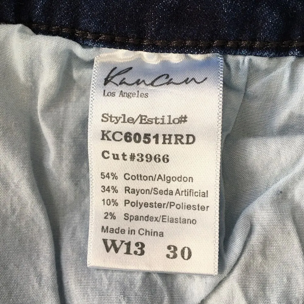 🔃KanCan Blue Mid Rise Skinny Leg Frayed Edge Ankle Jeans - Image 6