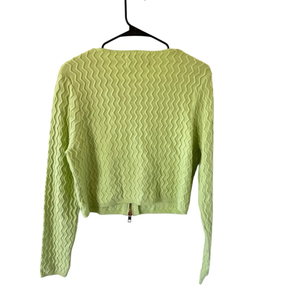 House of Sunny Island Peggy Cardigan (NO FUR) Green Size 10 - Image 5
