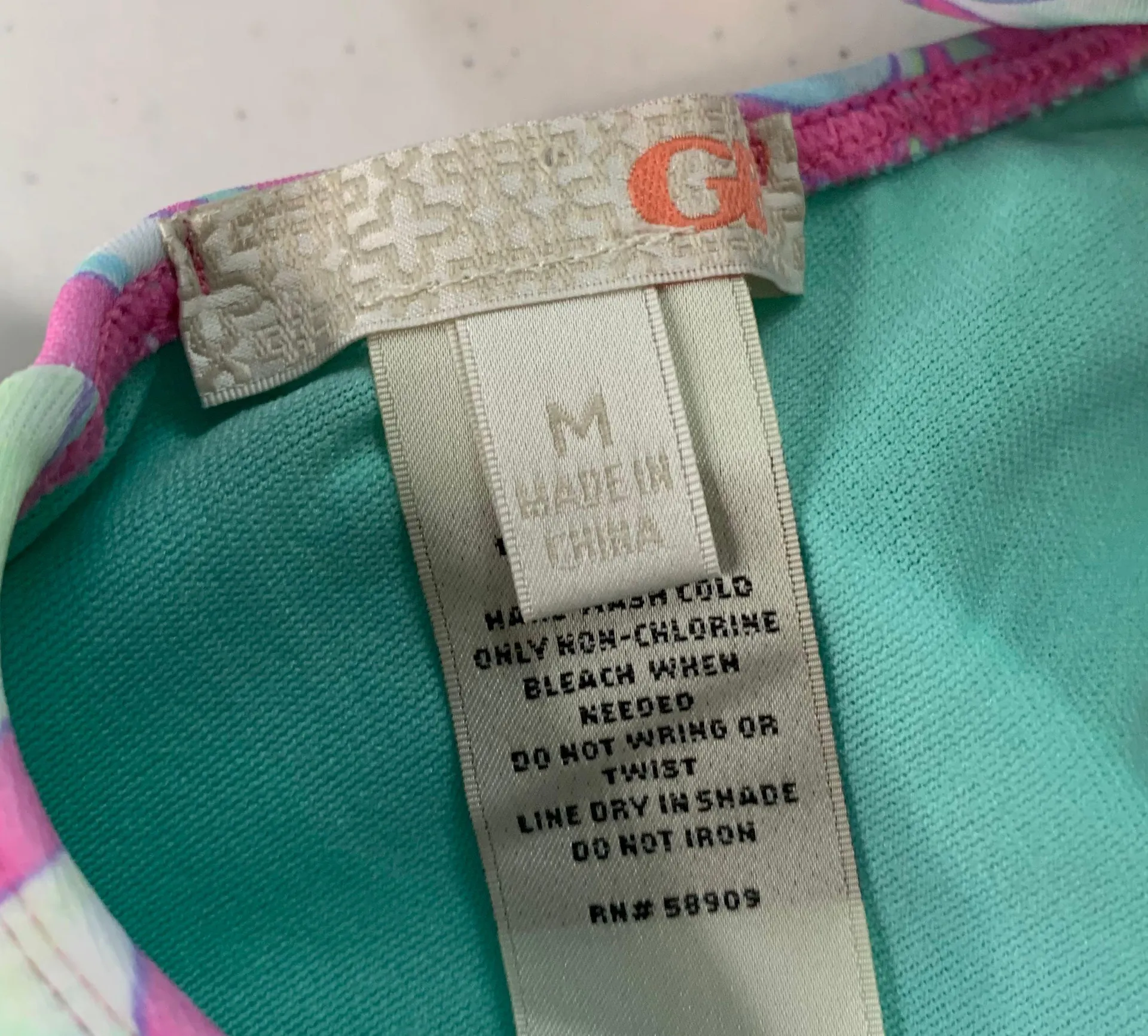 GB Purple Tropical Bikini Top Medium - Image 8