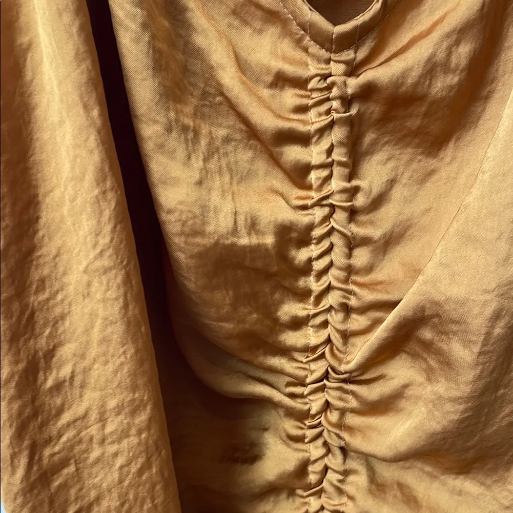 Nine West Mustard Ruched Camisole Top - Image 4