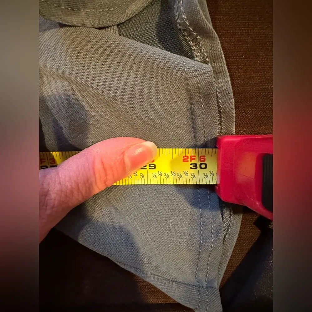 Green Envelope Los Angeles NWTS Green Ruffle Drape Wrap Look Long SideTie SZ S - Image 11