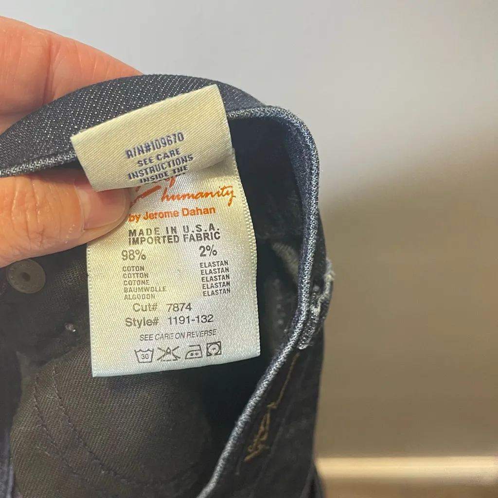 Citizens of Humanity Womens Size 32 Dark Wash Boot‎ Cut Jeans Equestrian Pocket - Image 7