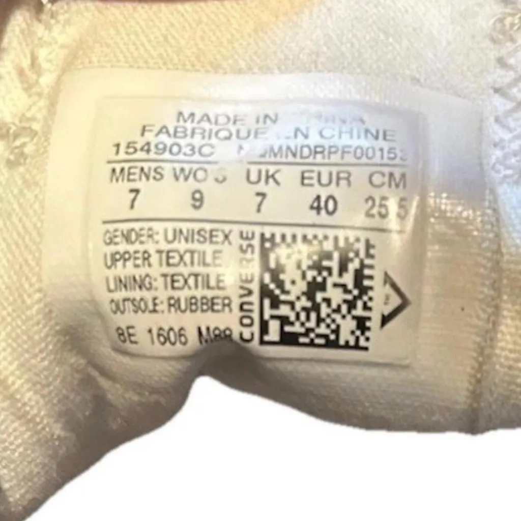 Converse Colorful Diamond Pattern Low Top Sneakers Men’s 7 Women’s 9 - Image 5