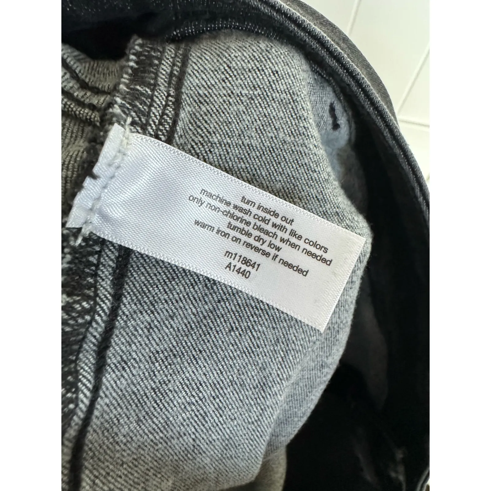 Lane Bryant Womens Jeans Sz 28 Signature Fit Boyfriend‎ Cozy Jogger Black Wash - Image 9