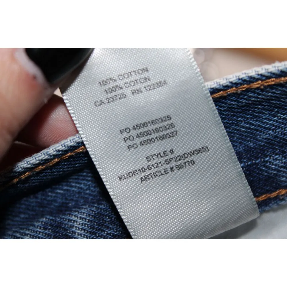 NWOT Aritzia Denim Forum Yoko Short Blue Distressed Cotton Jean Shorts Size 27 - Image 10