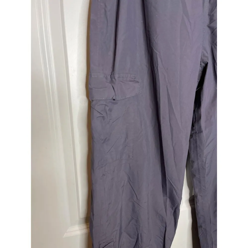 Coleman Nylon Outdoor Hiking Fishing Athleisure Pant Wide Leg Snap Hem Medium Blue - Image 3
