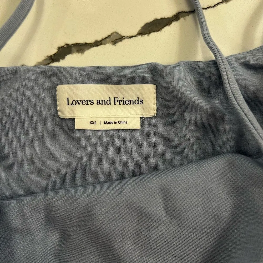 Lovers + Friends Skylar Midi in Blue Bell - Image 4