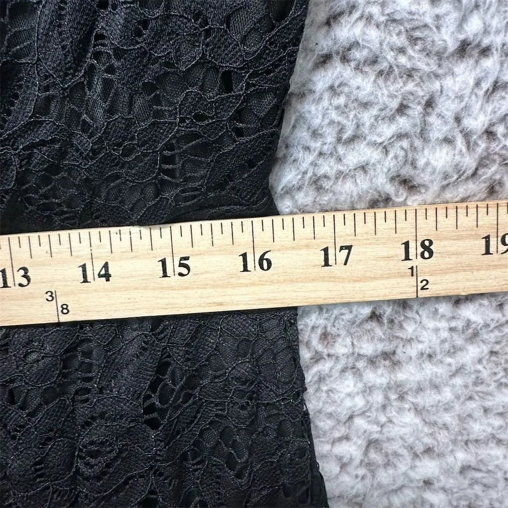 NWOT Black Lace Sleeveless Dress 2XL‎ Floral Wedding Party Formal Goth Size XXL - Image 7