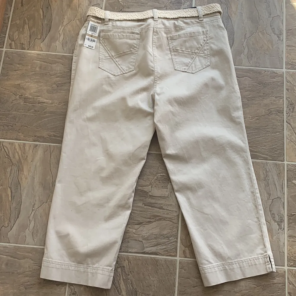 Charter Club Classic Fit Sand Shade Capri Pants Sz 12 NWT - Image 9