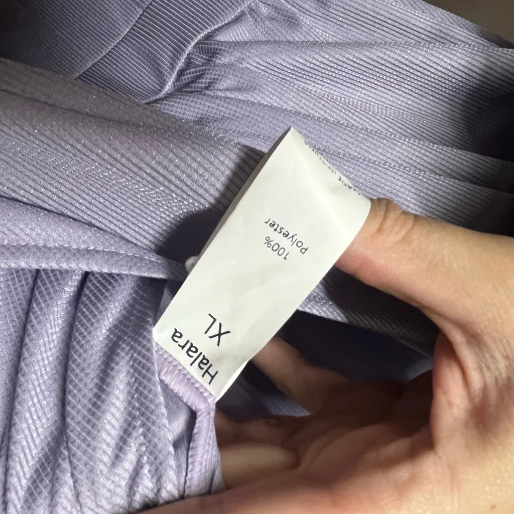 NEW Halara V Neck Short Sleeve Side Pocket Wide Leg Flowy Waffle Casual Jumpsuit - Image 7