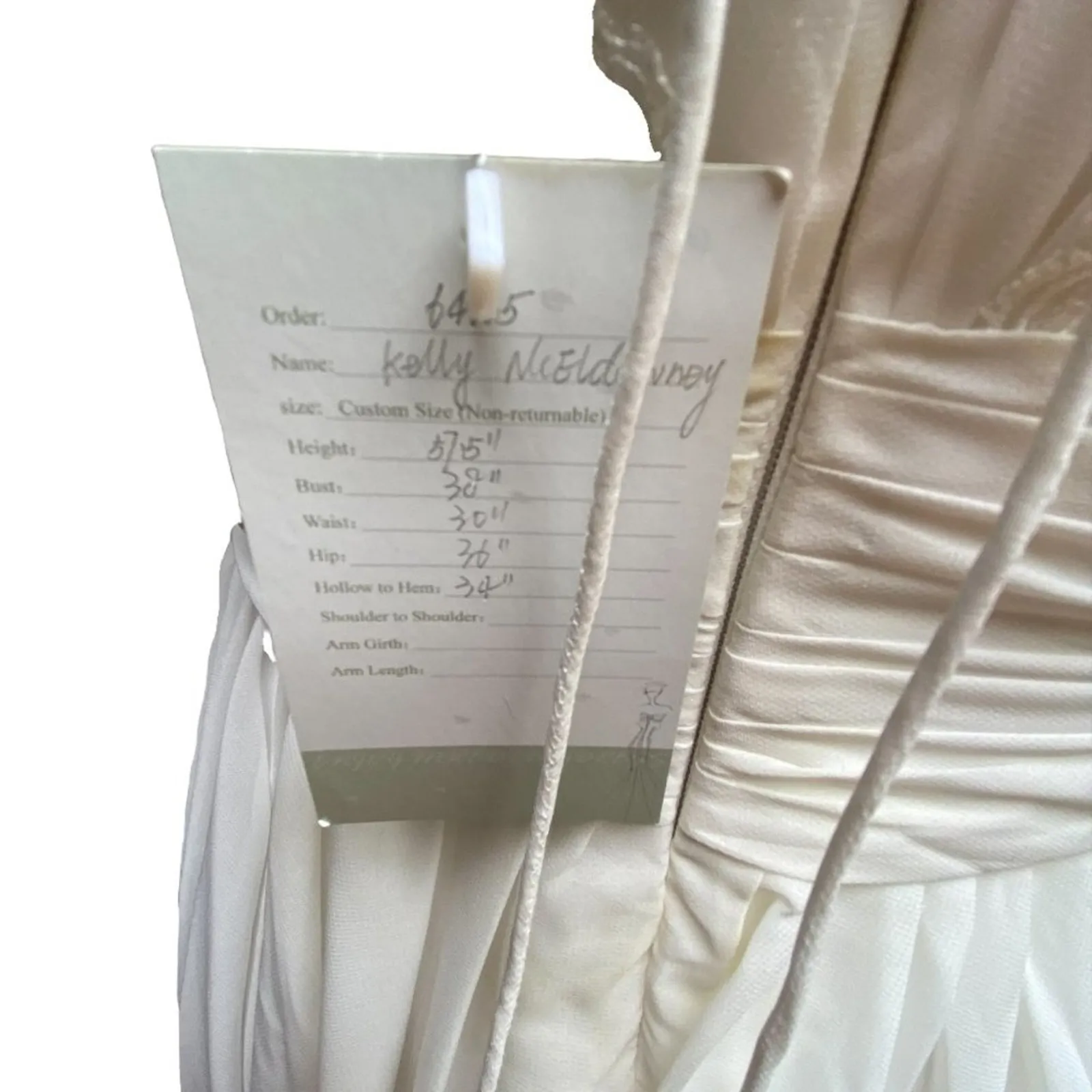 NWT Beautiful BRAND NEW Ladies WEDDING DRESS ~ Short ~ 3/4 Sleeves ~ Lace ~ NWT White Size undefined - Image 10