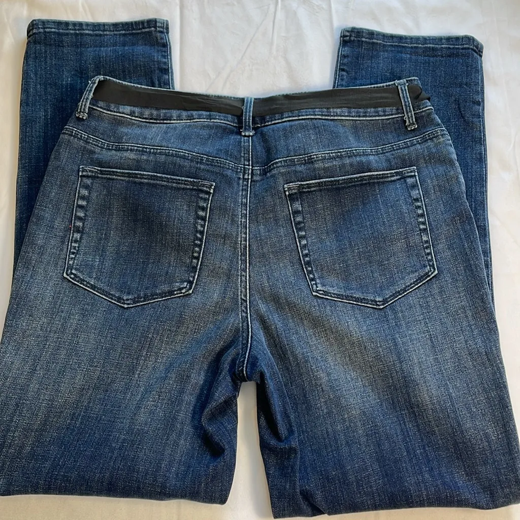 Chicos The Platinum Boyfriend Distressed Embellished Sequin Patch‎ Jeans 1 (8) - Image 16