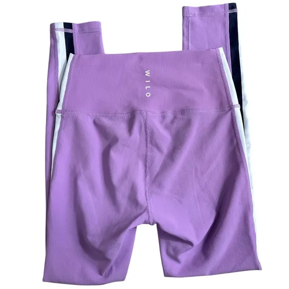 Wilo The Label Ribbed leggings 7/8 length Purple - Image 2