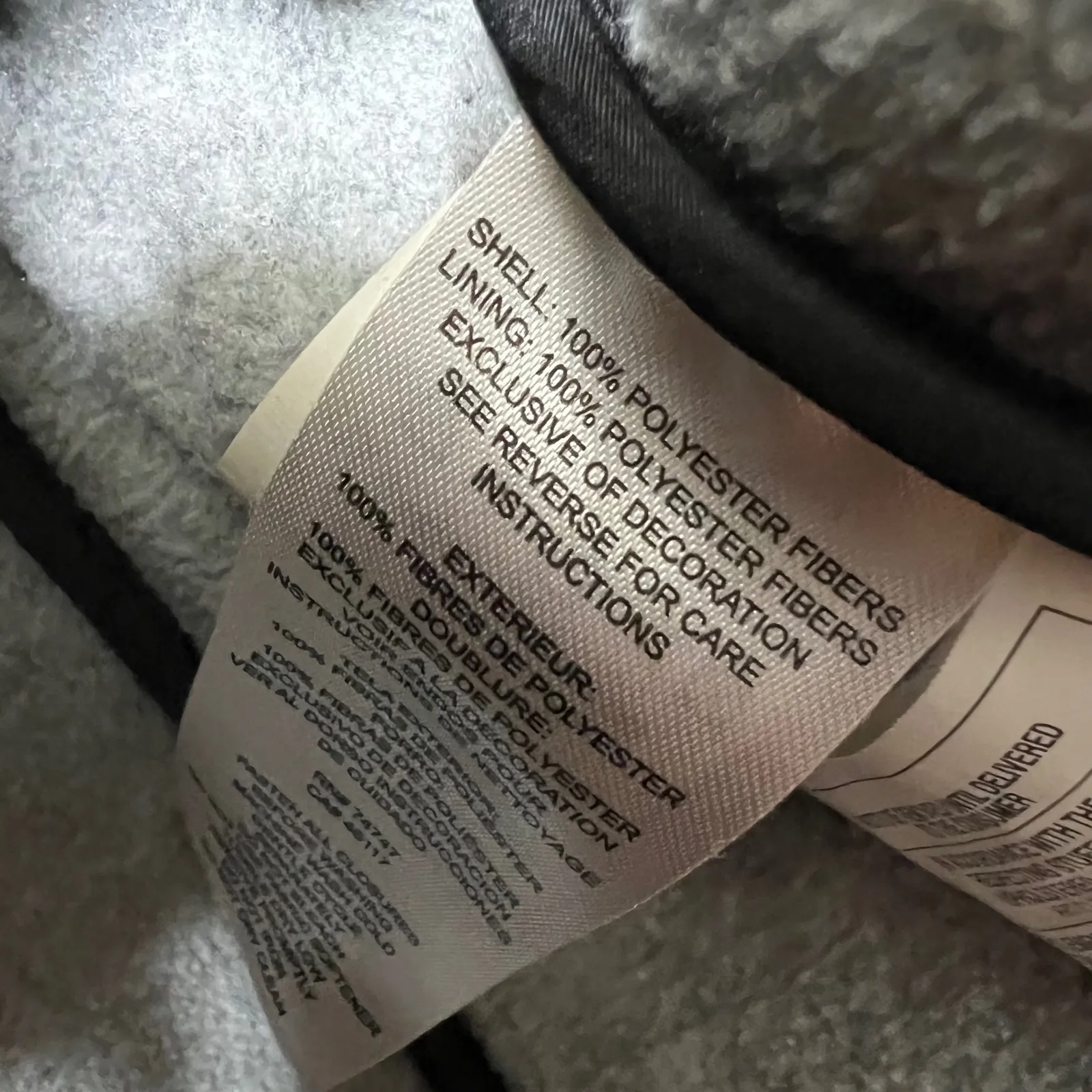 Natural Reflections XL Black Quilted Jacket‎ Embroidered Fleece Lined - Image 3