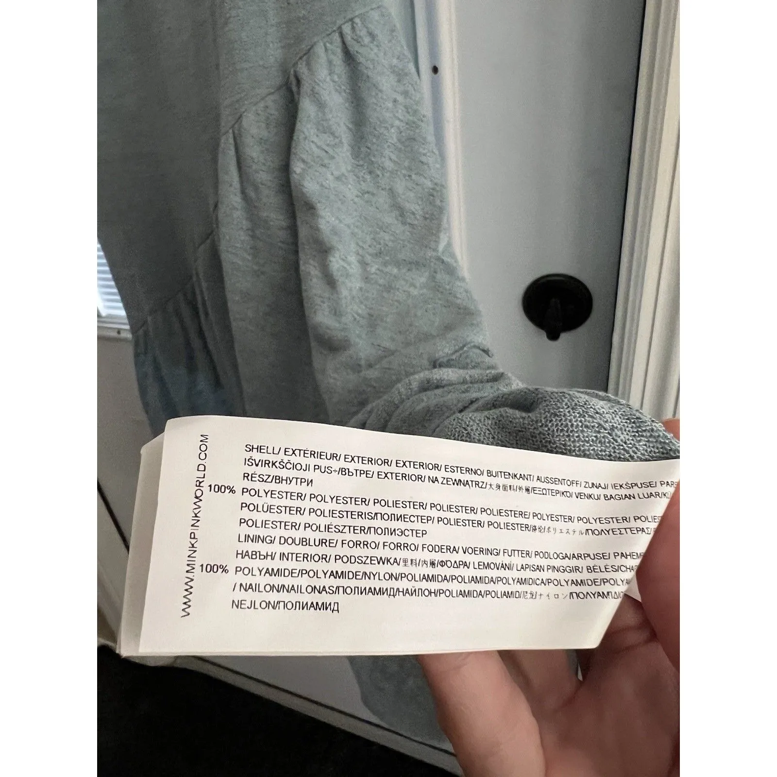 Minkpink Blue Asymmetrical Blue Marle Dress Women’s Size XS - Image 4