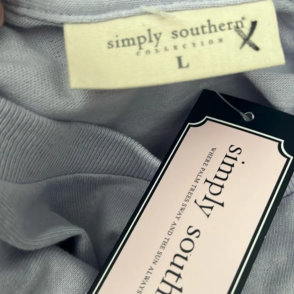 Simply Southern TShirt “Long Hot Country Summer” Purple. Size Large - Image 2