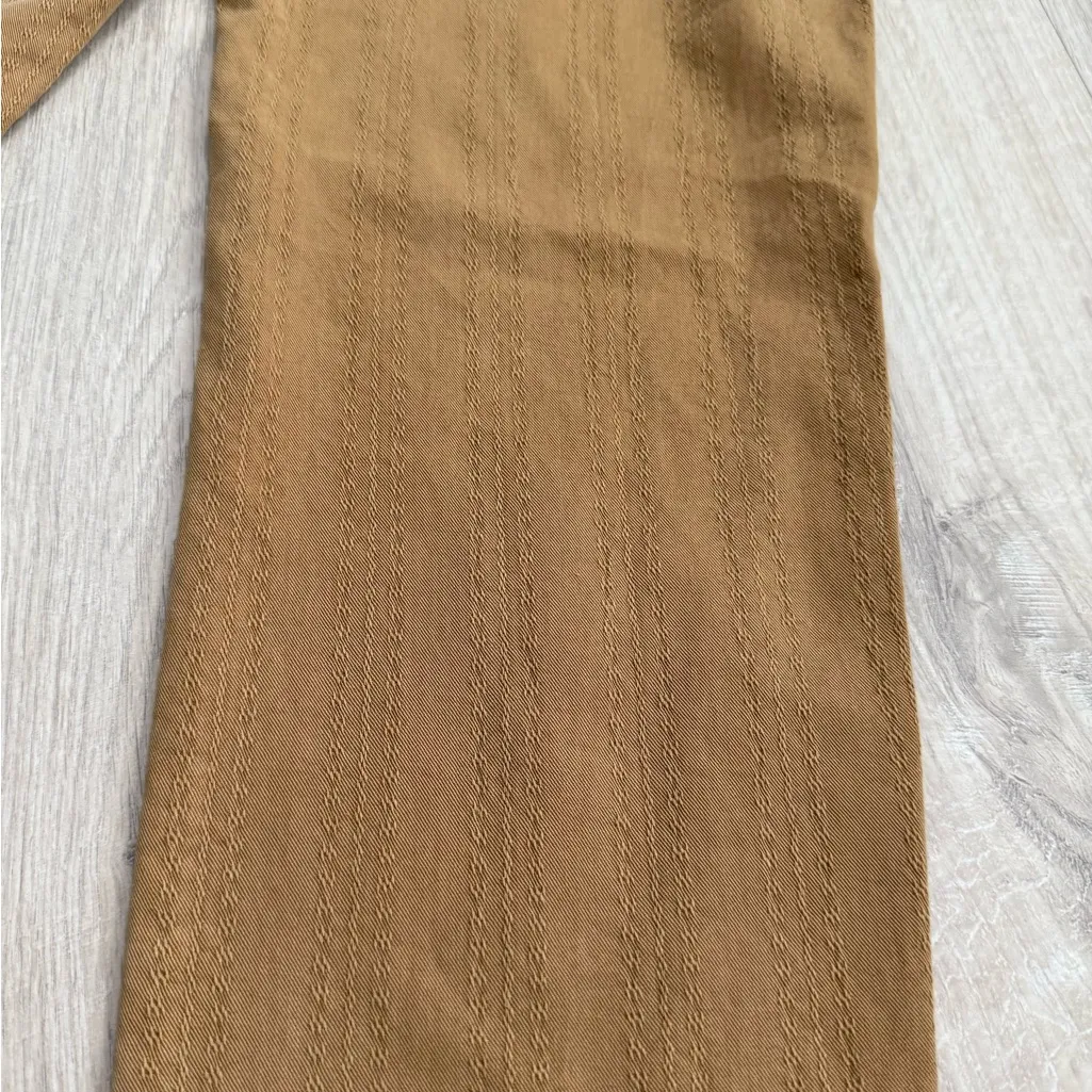 Anthropologie Scout Slim Pleated Textured Chino Pants | Wheat Yellow | 26 - Image 5