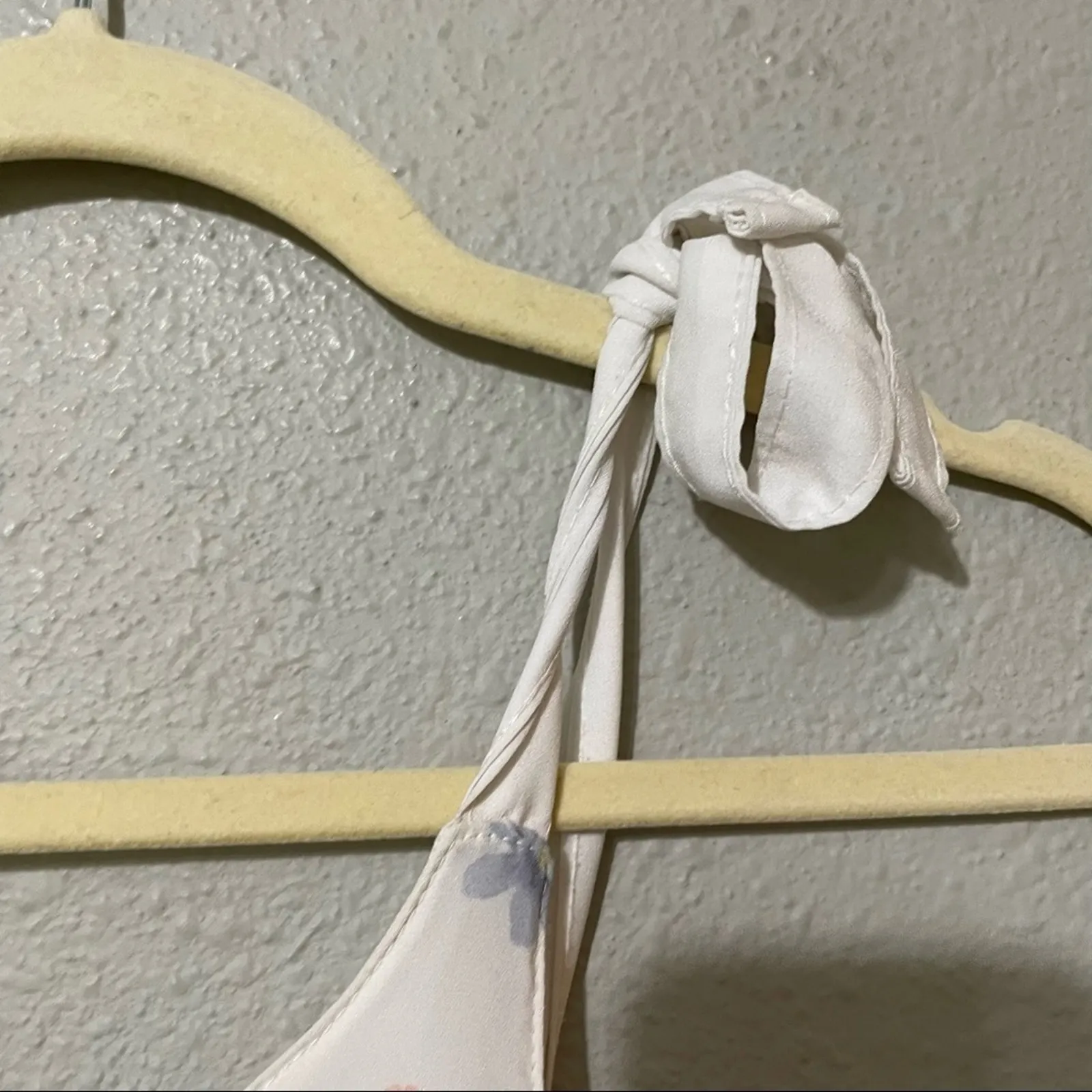 Vic & Vicky Butterfly Y2K Crochet Bottom Romper Sleeveless Womens XS Orange - Image 3