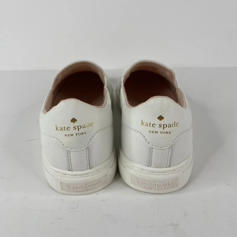 Kate Spade White Perforated Hearts Azores Slip On Shoes Size 6.5B NWOB - Image 4