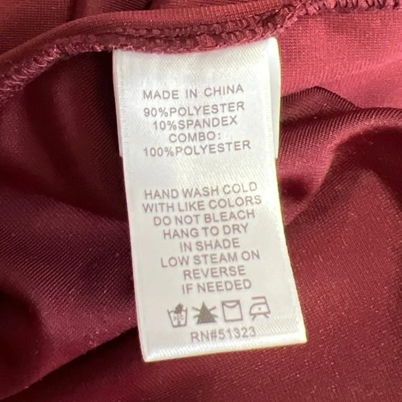 1.State Red Velvet Velour Sleeveless Cami Camisole Midi Tank Slip Dress Size M Size M - Image 5