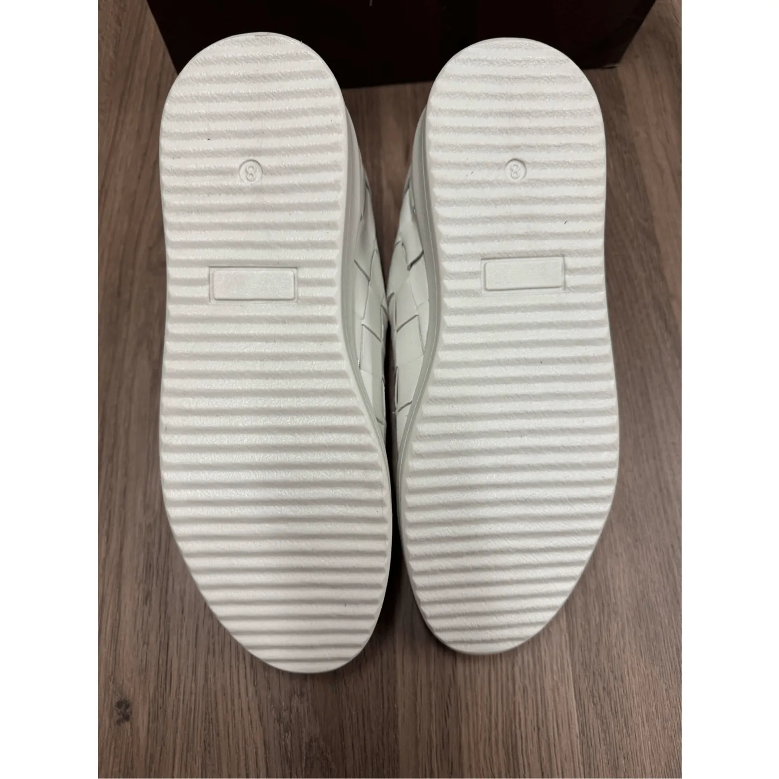 Diba True NIB Yuli Ana Mixed Media Sneakers in Black/White Leather Size 8 White - Image 9