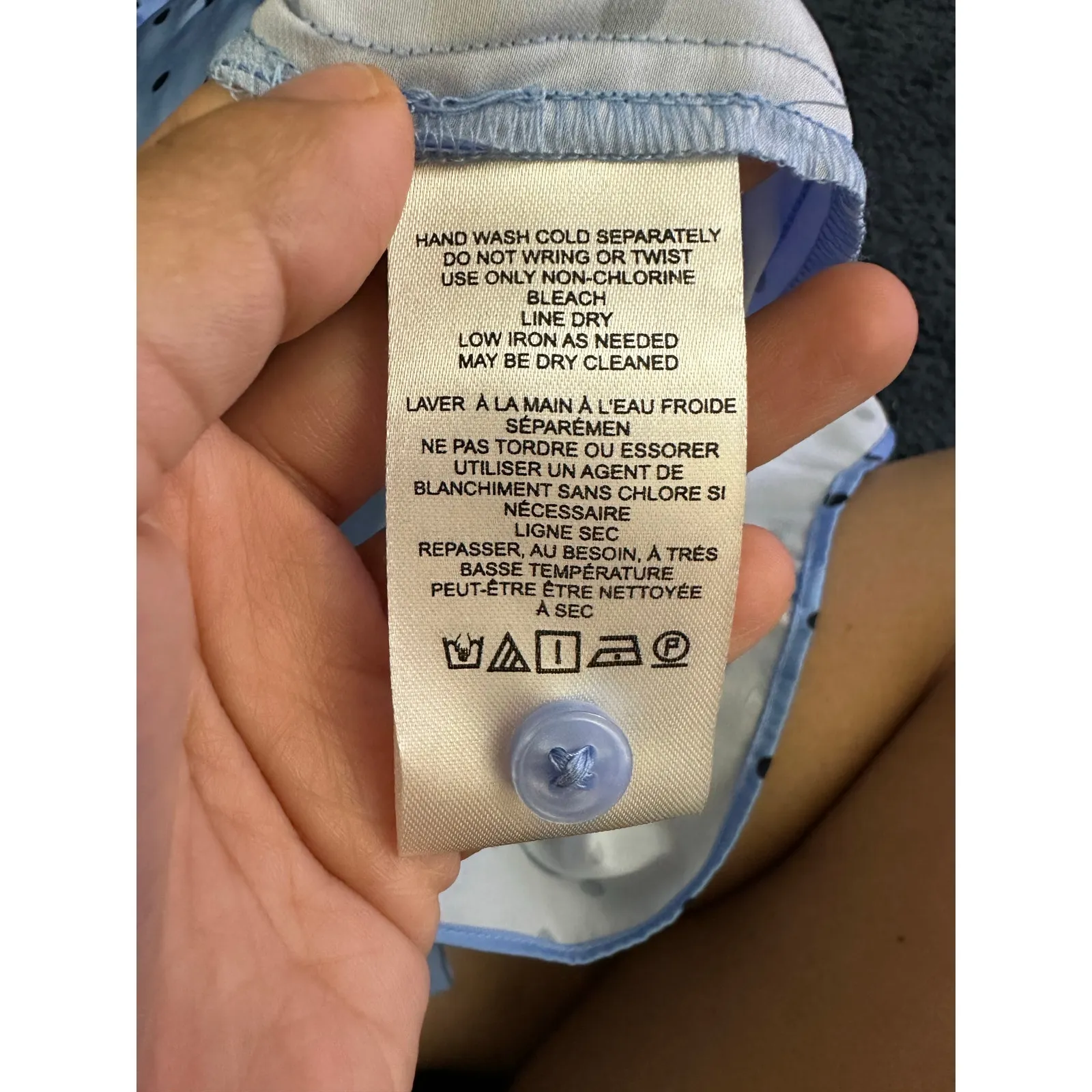 Anthropologie Maeve Cap Sleeve Button Front Romper Size Small Blue - Image 13