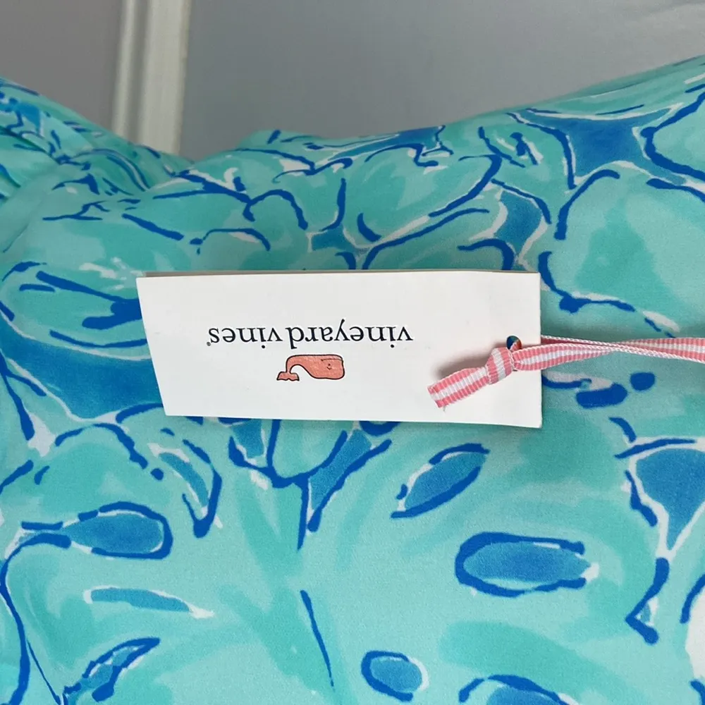 NWT Palm Leaf Scarf Print Maxi Dress Size 6 Silk Tropical Flowy Lightweight - Image 10