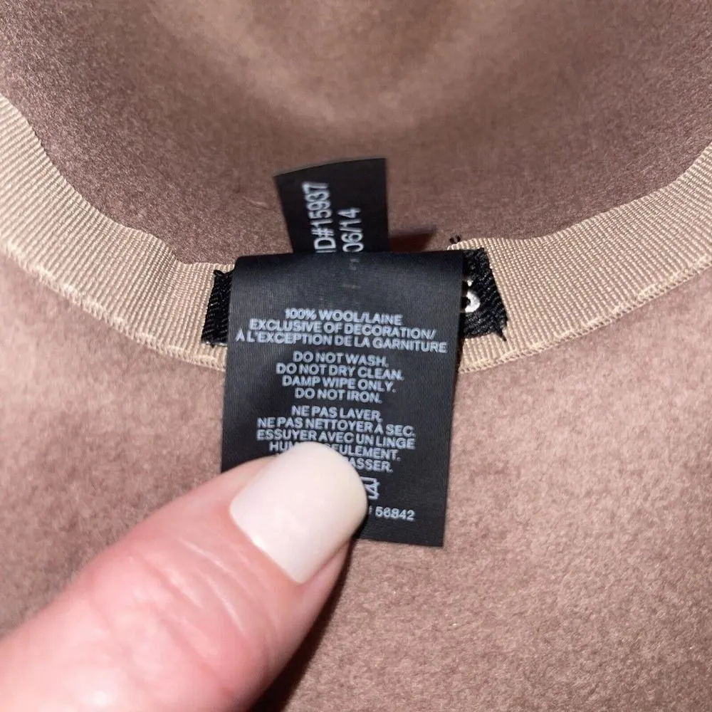 Express Fedora Brown Wool Hat Cowgirl Boho Versatile Women’s One Size - Image 7