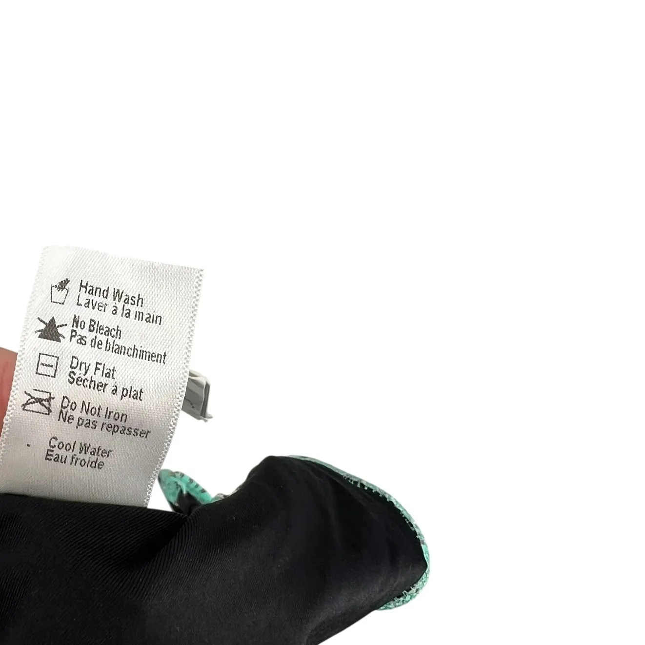 L Space‎ Lexie Wrap Bikini Top Pools & Palms Print Blue Green Size Large - Image 11