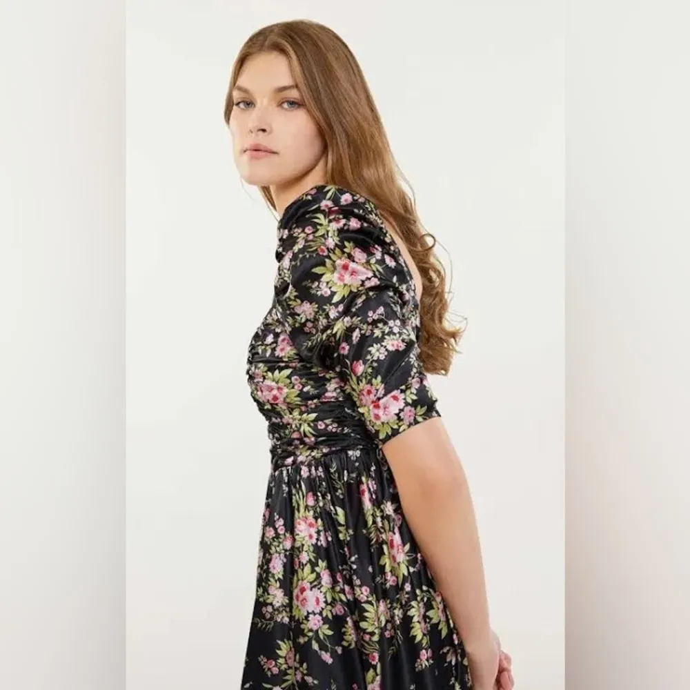 Likely Dresses Nwt Likely Brandie Mini Dress Black With Floral Print size 4 -b14 - Image 2