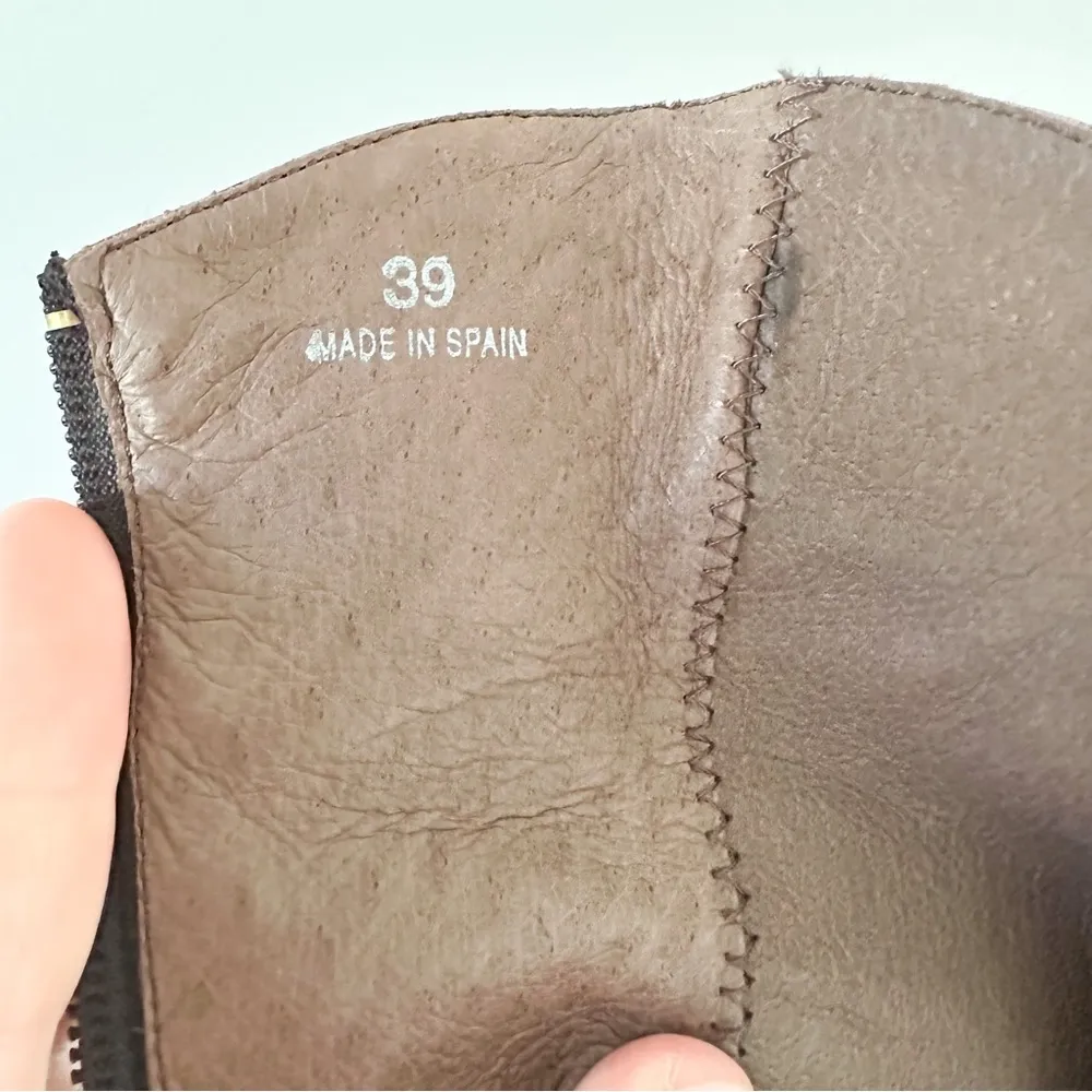 Paloma Barcelo Black Leather Colorful Heel Ankle Buckle Contemporary Boots 39 Size 8 - Image 11