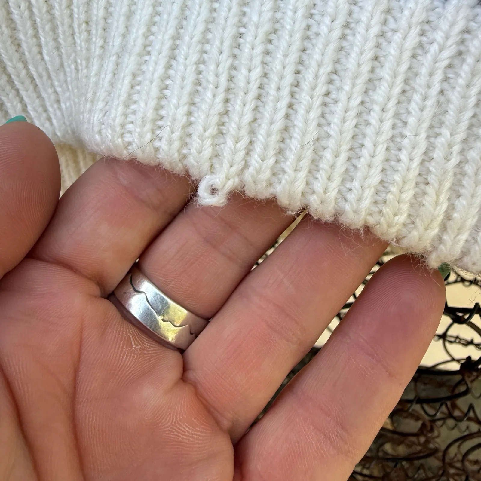 Vintage 90s Koret Grannycore Lagenlook Fair Isle Knit Sweater Vest Pink Blue XL - Image 6