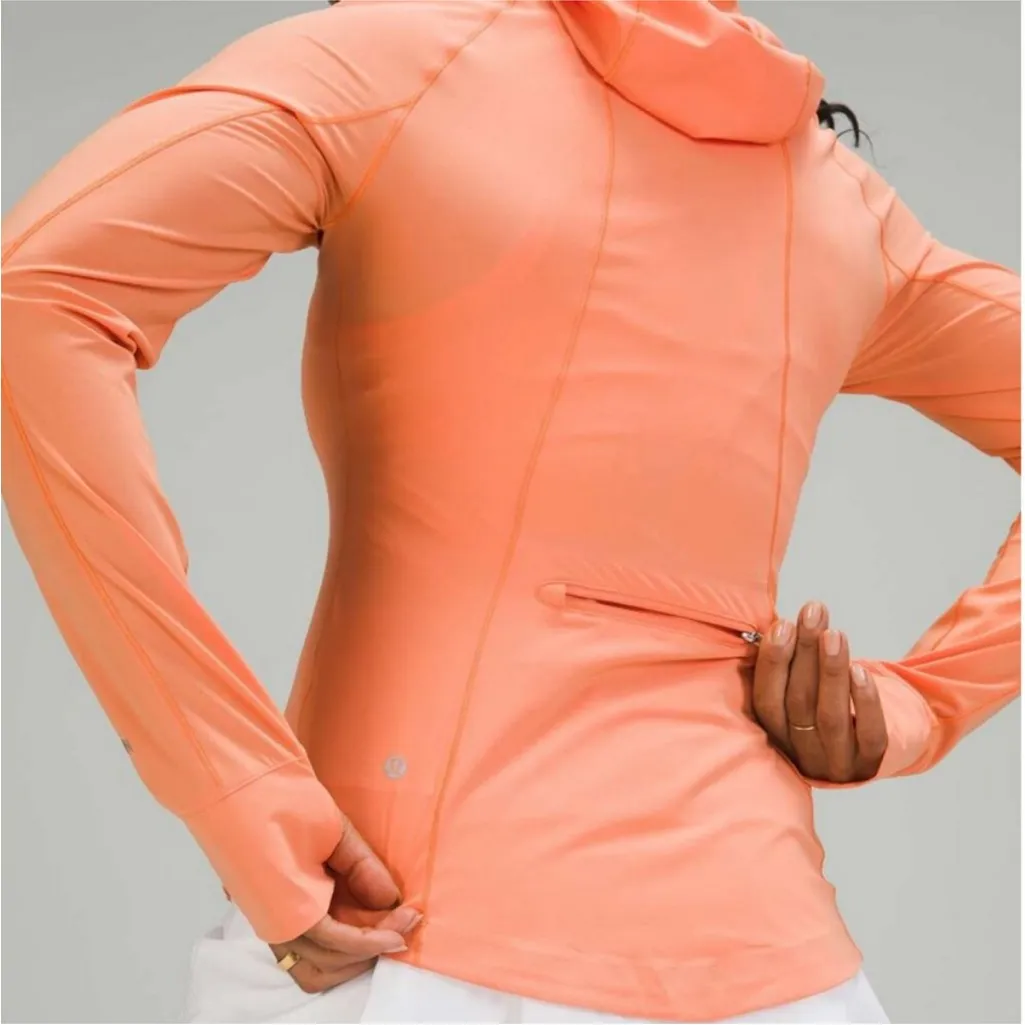 Lululemon 4 Mist Over Windbreaker Jacket in Apricot Orange - Image 2