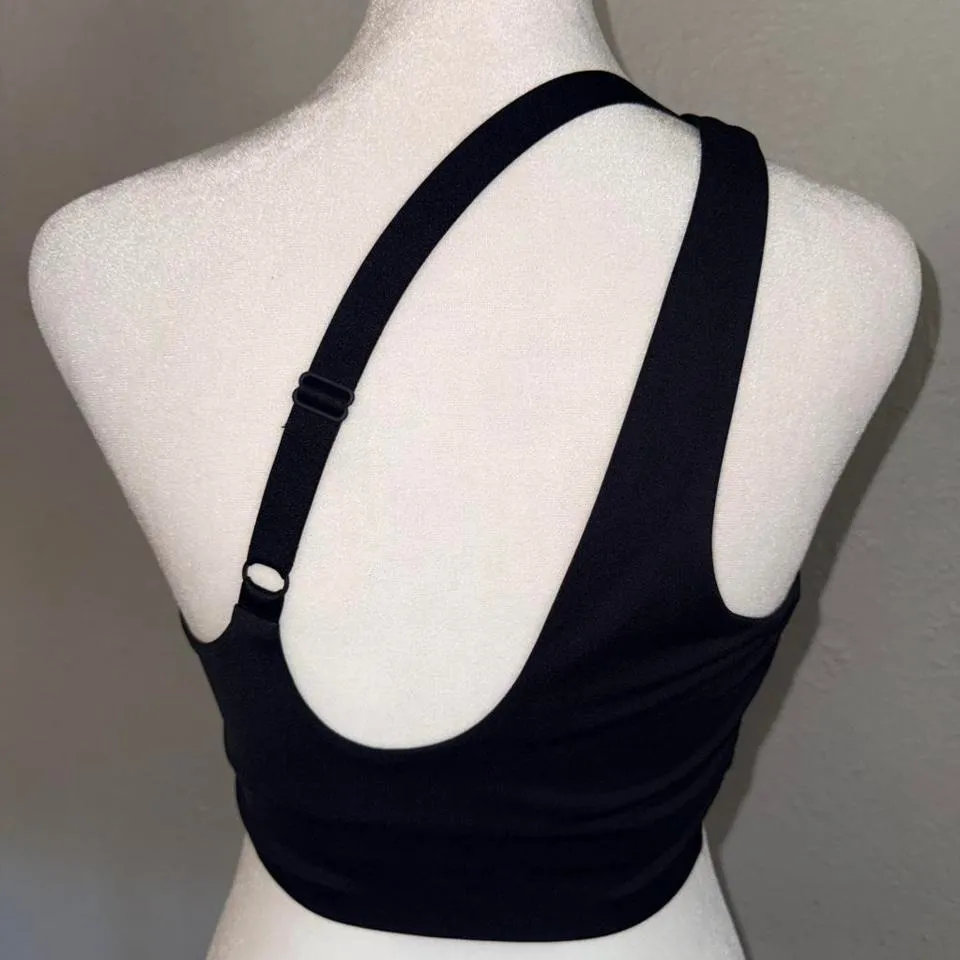 Bandier NWOT One Shoulder Bra in Black Size Small - Image 3