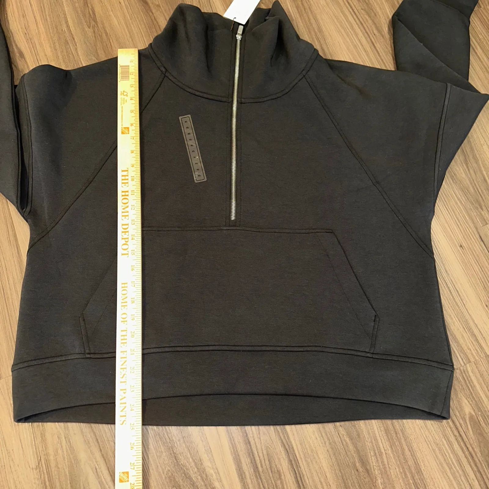 CALIA by Carrie Underwood Womens XL Soft Scuba 1/4 Zip Pullover Black WAX34605 - Image 5