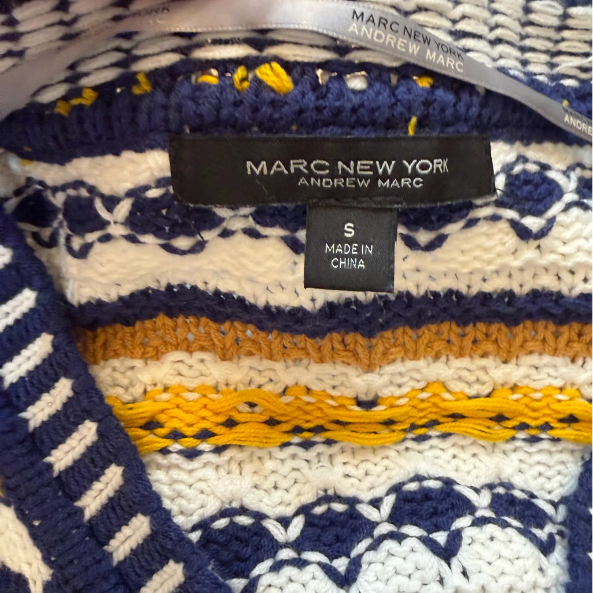 Marc New York Chunky Multicolor Knit Cardigan - Image 3