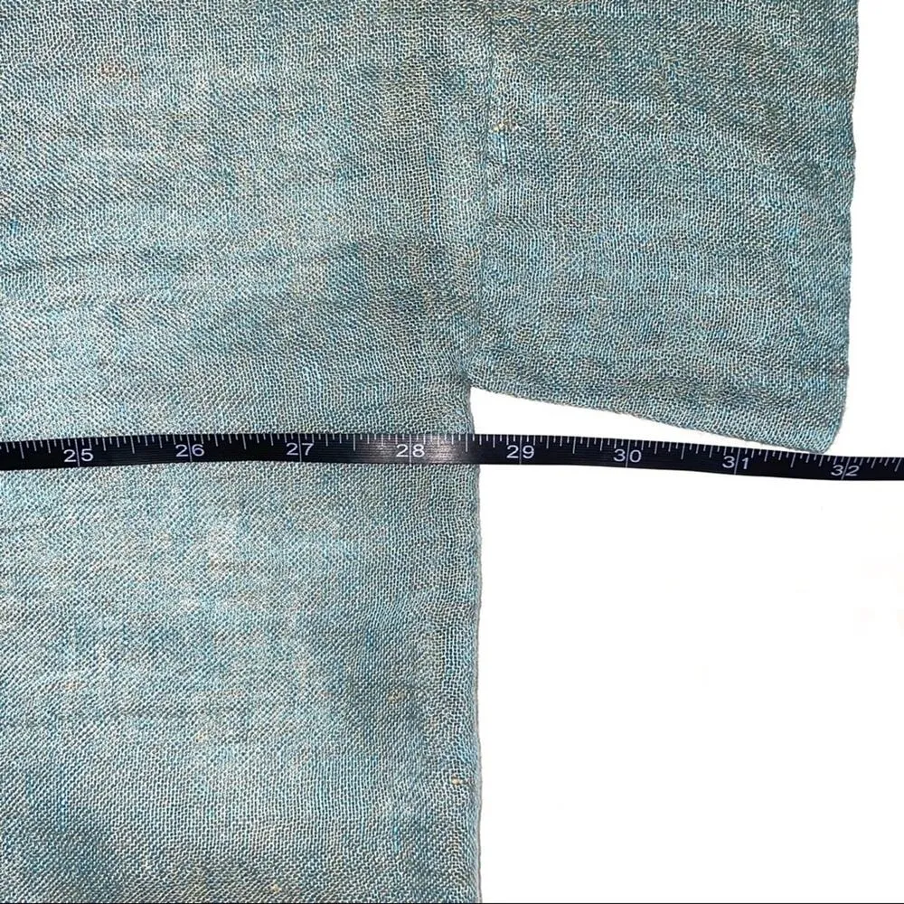 Kim Bernardin Paris Linen Green Goldish Lagenlook Top OS Size undefined - Image 5