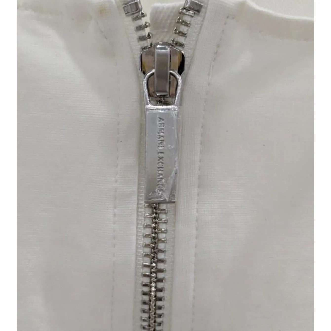NWT XS Authentic Armani Exchange White Stretchy Dress Logo Bodycon Designer Y2K - Image 16