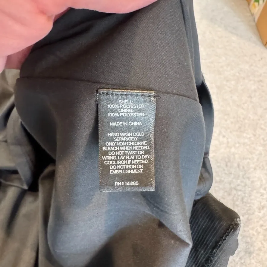 Vintage Y2K Express Whimsigoth Fairy Dress Womens Small Black Sequin Festive - Image 10