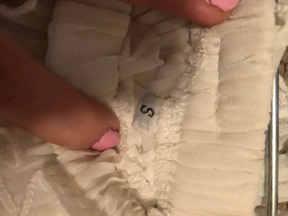 American Threads White Flowy Tube Top - Image 3