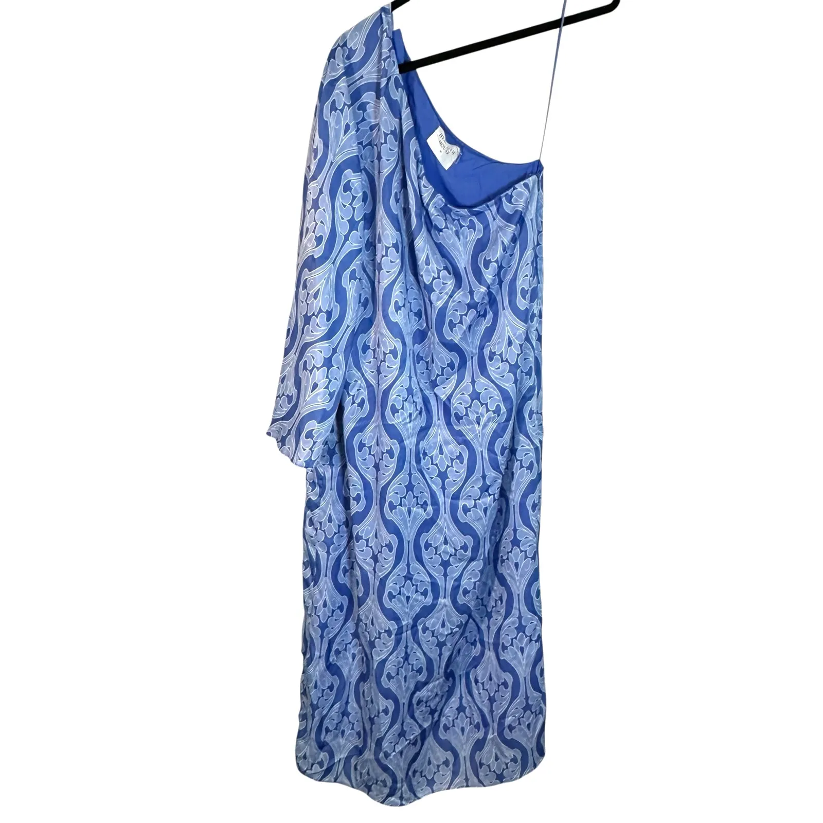 Tuckernuck Hyacinth House One Shoulder Blue Geometric Luna Dress - Image 2