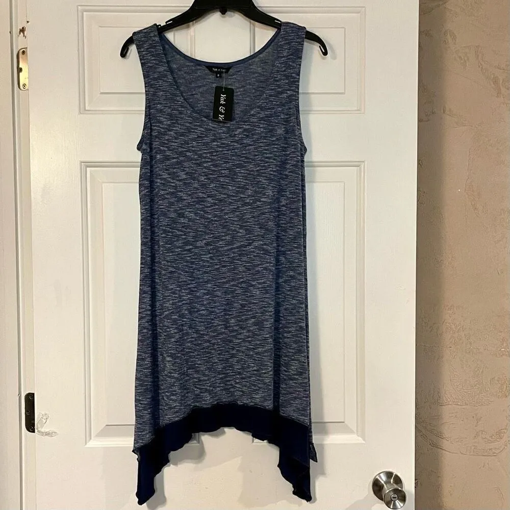 NWT Yak n Yeti Blue Tank Shark Tooth Dress Small - Image 2