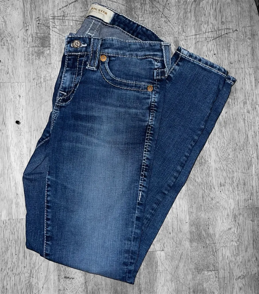 Big Star Dark Blue Skinny Jeans Size 26 - Image 1