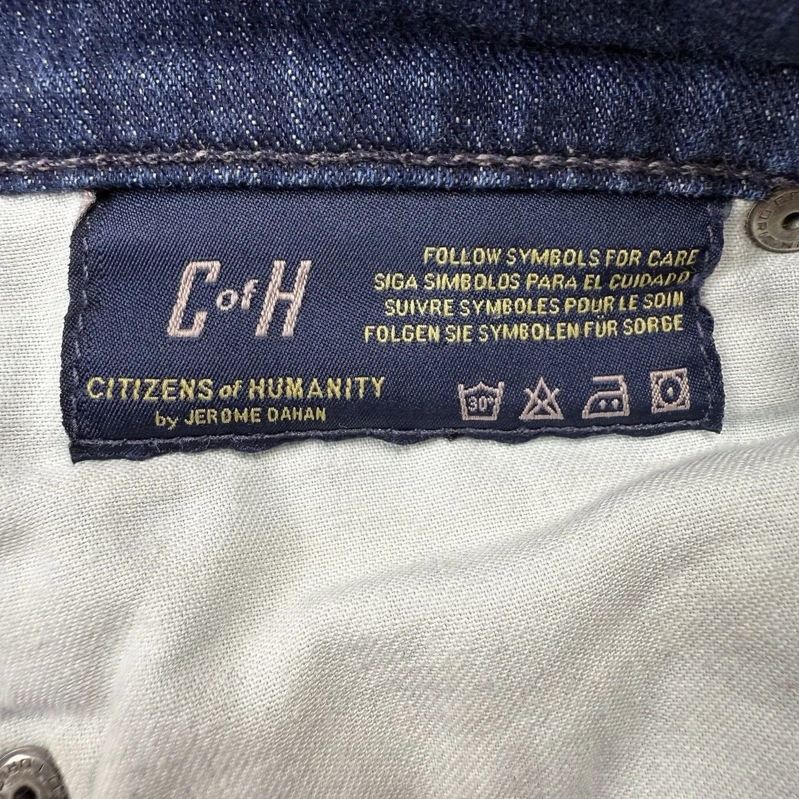 Citizens Of Humanity Jeans Womens Dani Cropped Straight Leg 27"X24" Stretch Cuff - Image 11