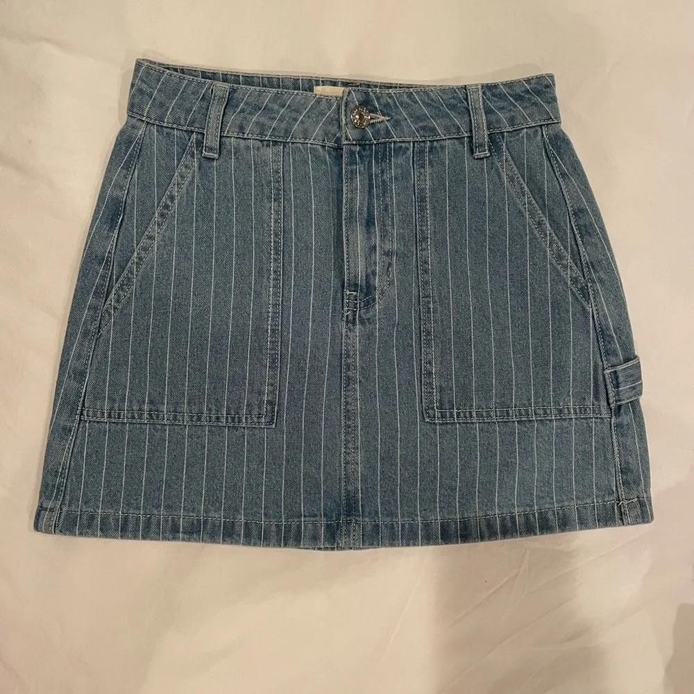 Pacsun Denim mini skirt with stripes - Image 2