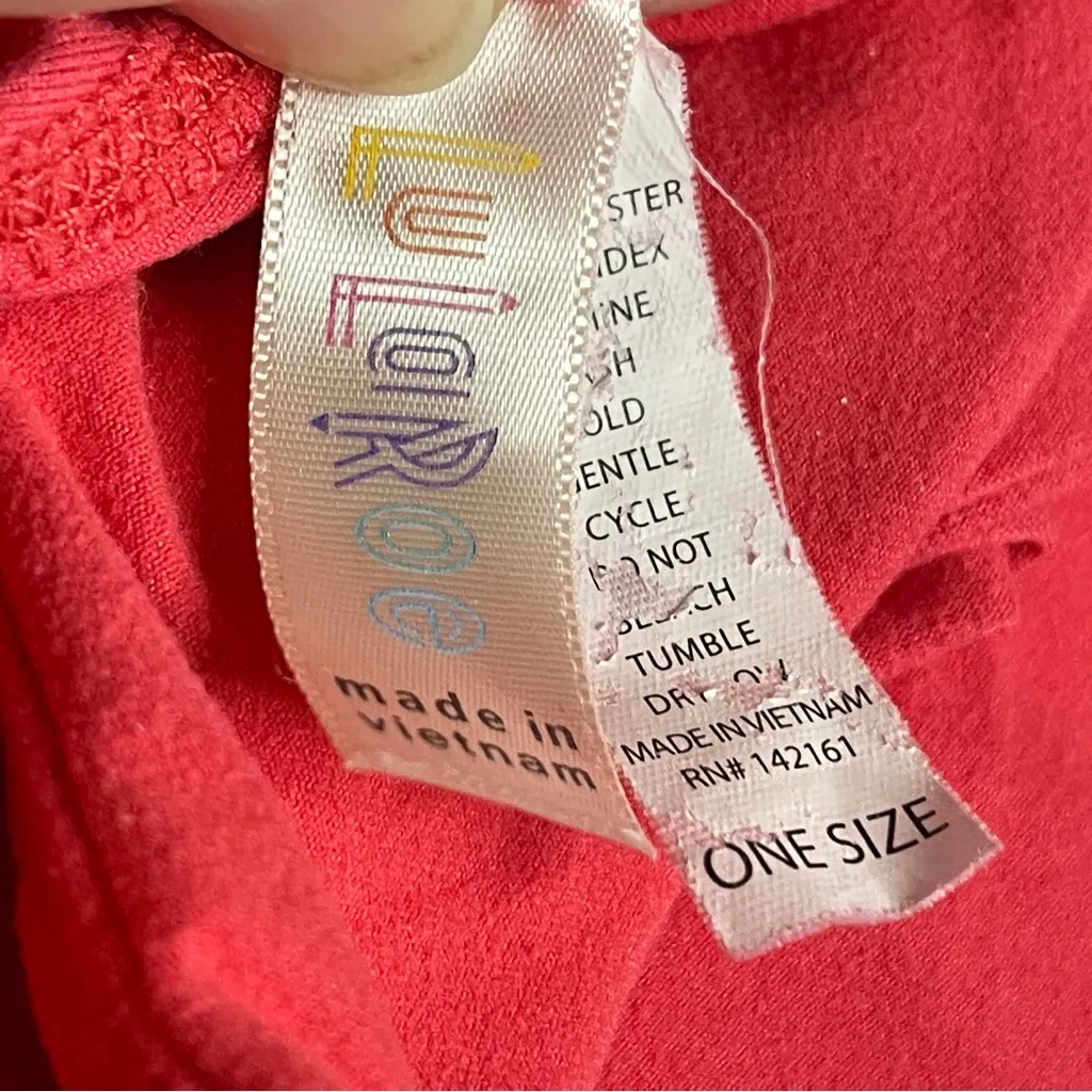 3/$15 LULA ROE Coral Solid Color Leggings, OS - Image 7