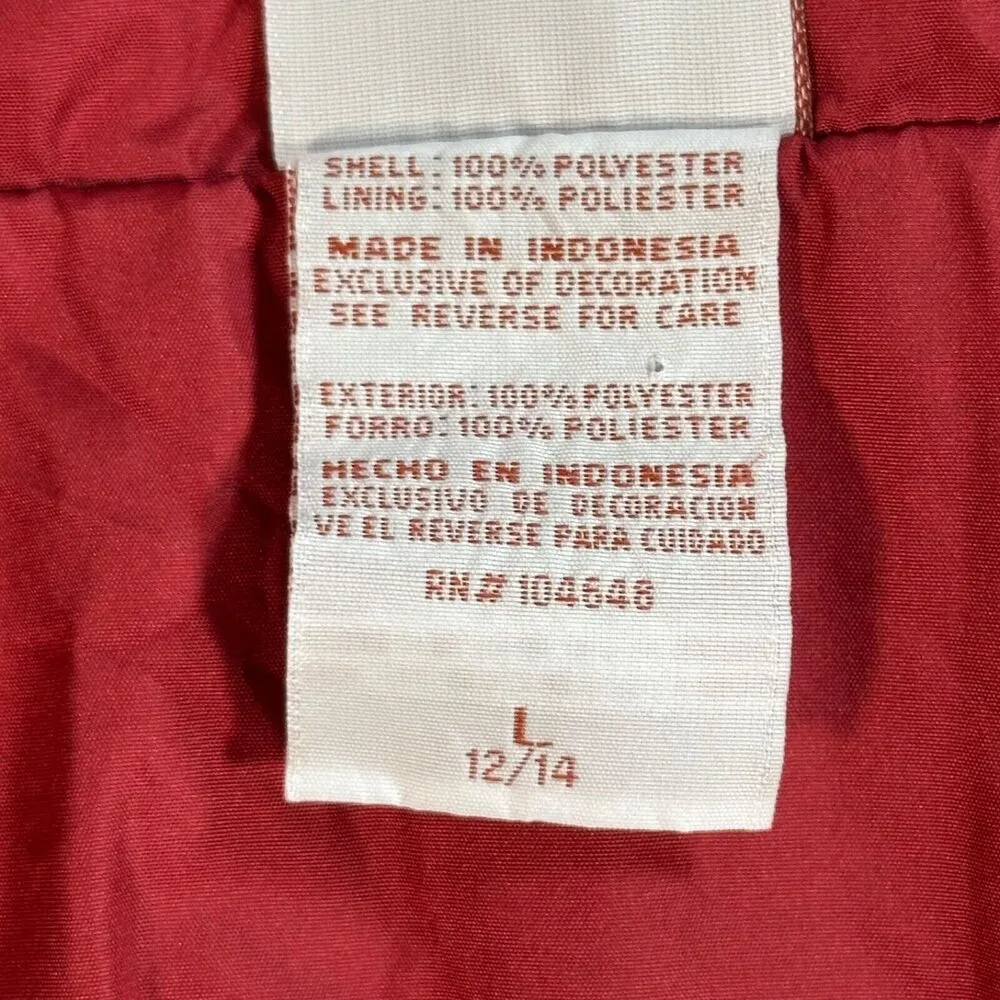 Alabama Crimson Tide Red Oak Sportswear 1/4 Zip Pullover Windbreaker Size Large - Image 4