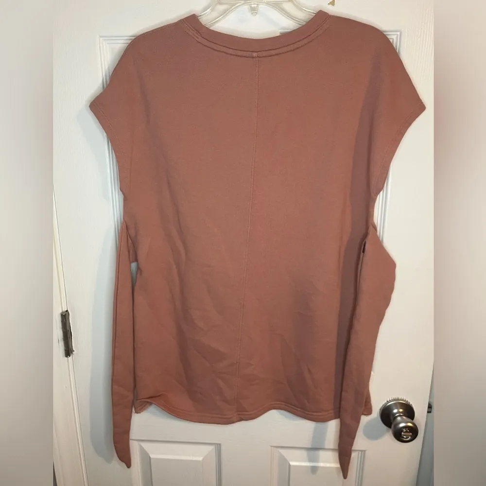 Athleta Embrace Tie Waist Short Sleeve Sweatshirt Dress - Image 5